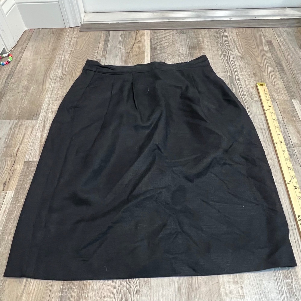 Weathervane Womens Pencil Skirt ILGWU Union Made Black Size 16 Vintage